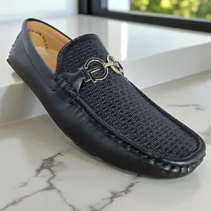 Men Black loafers