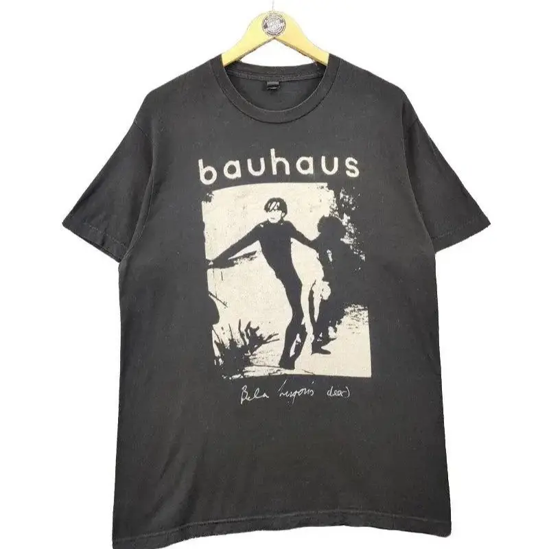VINTAGE Bauhaus Bela Lugosi's Death Goth Rock Band Black Unisex Tshirt Menswear Top