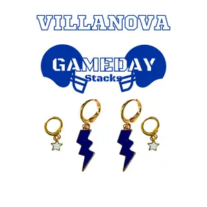 Wildcats of Villanova Classic Gameday Earring Stack