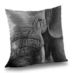 Begin Home Decor C1PT1414S17DAB 14 x 14 in. Elephant Gray Livingroom Throw Pillow - Stylish Home Decor Insert