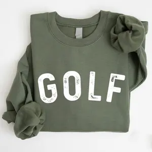 Golf Sweatshirt, Cute Women’s Golf Sweatshirt, Golfer Crewneck for Her, Gift for Golfing Women, Funny Golf Pullover