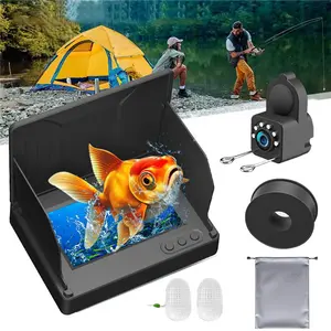 Portable Underwater Fishing Camera & Fish Finder – 1080P Waterproof Night Vision,4.3 Inch Screen, Compatible with Fish Tank/Aquarium, Perfect for Sea/River Fishing, Outdoor Gifts for Men, Dad, Fall & Holiday(Black)