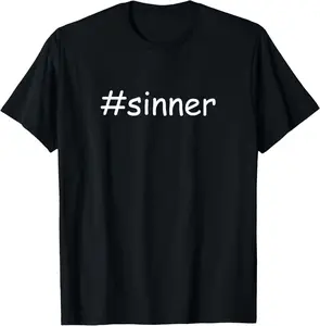 100%cotton Sinner T-shirt T-Shirt