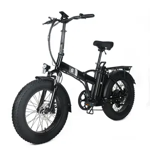 GARVEE Folding Electric Bike for Adults with 20" x 4.0 Fat Tires, 48V Removable Lithium Battery, 1500W Peak Motor, 6 Pedal Assist Levels, Large LCD Display, Ideal for Commuting and Riding