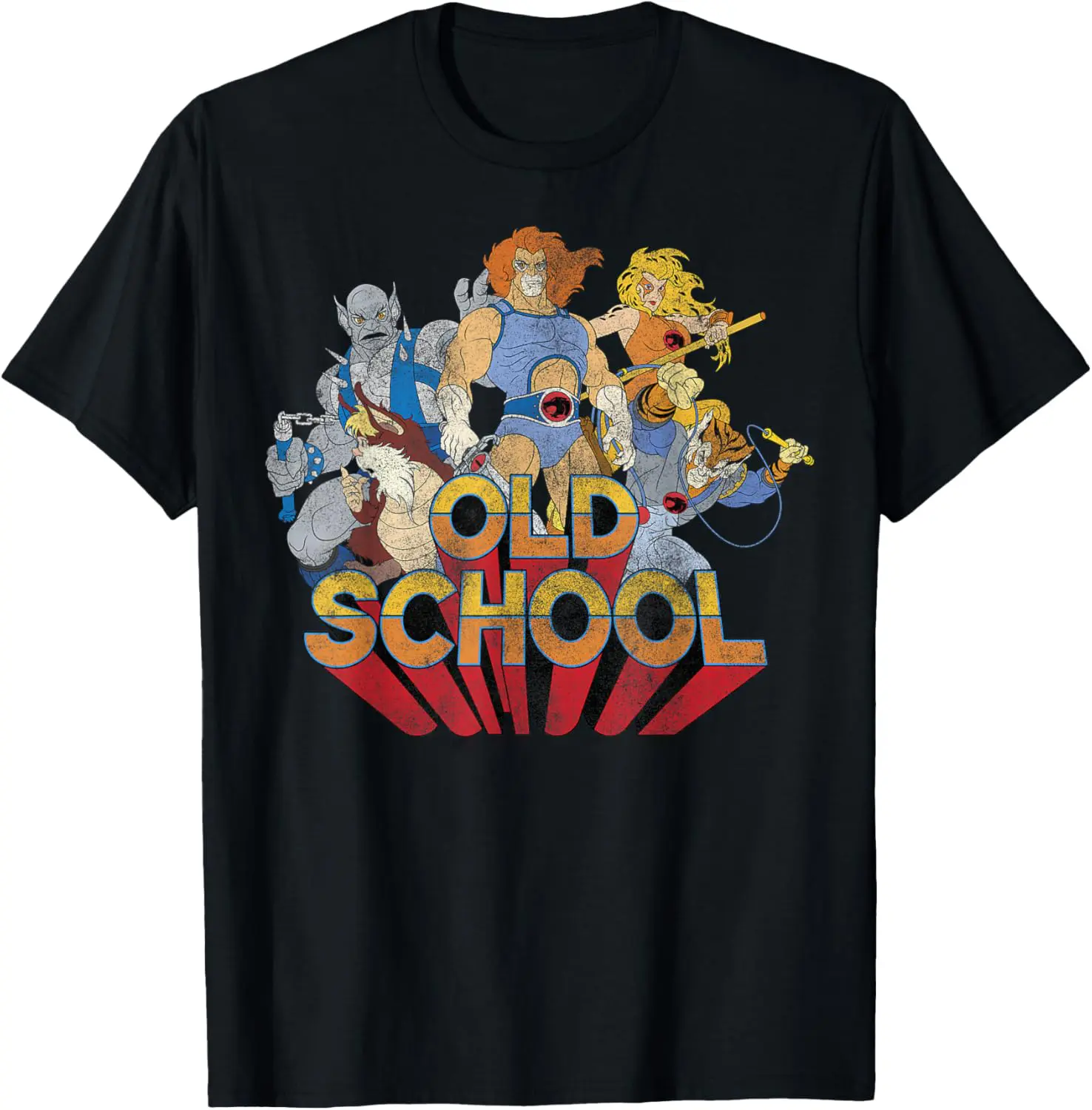 Thundercats Vintage Retro Old School Anime Graphic Tee | 80s Cartoon Group Shot Streetwear Unisex T-Shirt | Y2K Aesthetic Nostalgia Merch