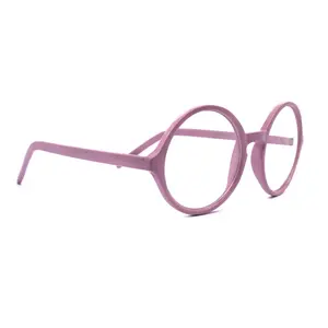 Mabel, (Premium) True Round vintage Reading Glasses  (Light Purple) Circle Eye, Medium, NY Fifth Avenue Clear