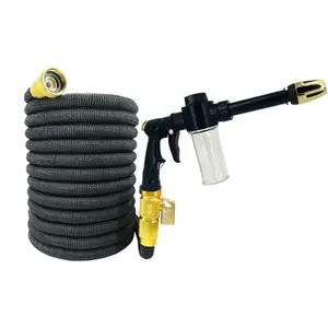 High Pressure Water Hose Extender, Retractable Garden Hose, Soft Tube, Strong Sprayer Head, Ideal for Watering Plants