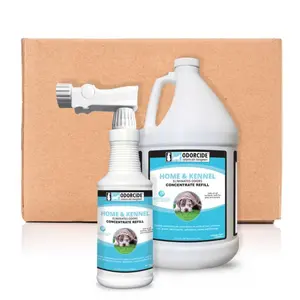 Odorcide Pet Odor Eliminator for Home & Kennel [2 Item] Pet Urine Odor Eliminator Spray – Pet Supplies for Indoors & Outdoors Kit (96 oz Kit)