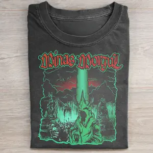 Vintage Minas Morgul Graphic Tee - Nazgul  - Morgul King Shirt - The Lord of The Rings Movie Shirt - Ringwraiths Tee - Black Riders Shirt - LOTR - Middle Earth - JRR Tolkien - Fantasy Ring Casual Streetwear
