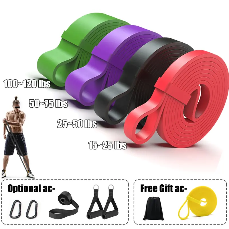 Skin-Friendly 5-Band Resistance Band Set - 1 Free Bag, Home Workout Equipment, 1 Workout Guide, 3 Months Durability, Pull Up Assistance, Gym Accessories for Complete Body Training, Women's Muscle Building