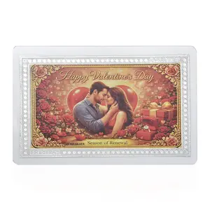 Valentine Special Deal 999 Fine Silver Season of Renewal Emboss Sheet 1g