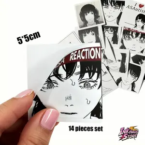 Asa Mitaka Sticker Pack – Chainsaw Man Anime Collection (14pcs)