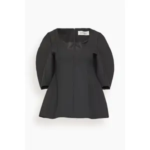 Sculptural Top in Black