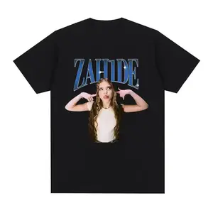 Zahideee Artist Tribute Tee – Black Cotton Short Sleeve for Men & Women