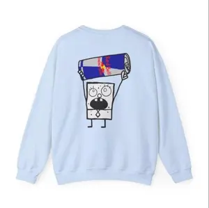 Red Bull DoodleBob T-shirts Front Printes Sweatshirt, hoodies, Adjustable Drawstring Hood Cozy Daily Outfits Music Festivals