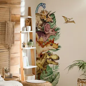 A new-style dinosaur Decorative Wall Sticker for bedroom, living room, and bathroom background walls. Wall sticker for home decoration and beautification. M16607