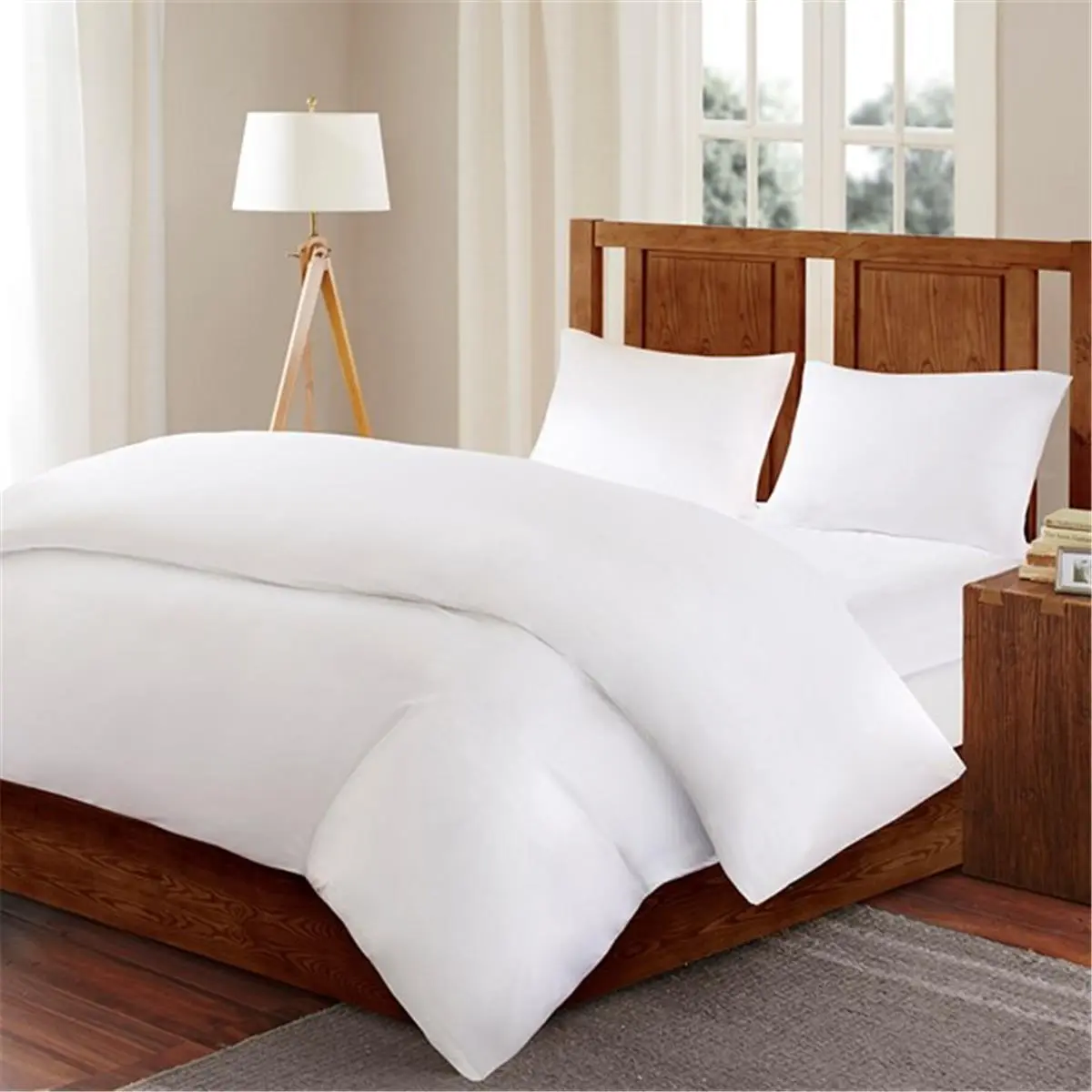 212 MAIN Bed Guardian Stain Proof Microfiber Comforter Protector - White, Full & Queen, Fits Full Size Bed, Mattress Full Size