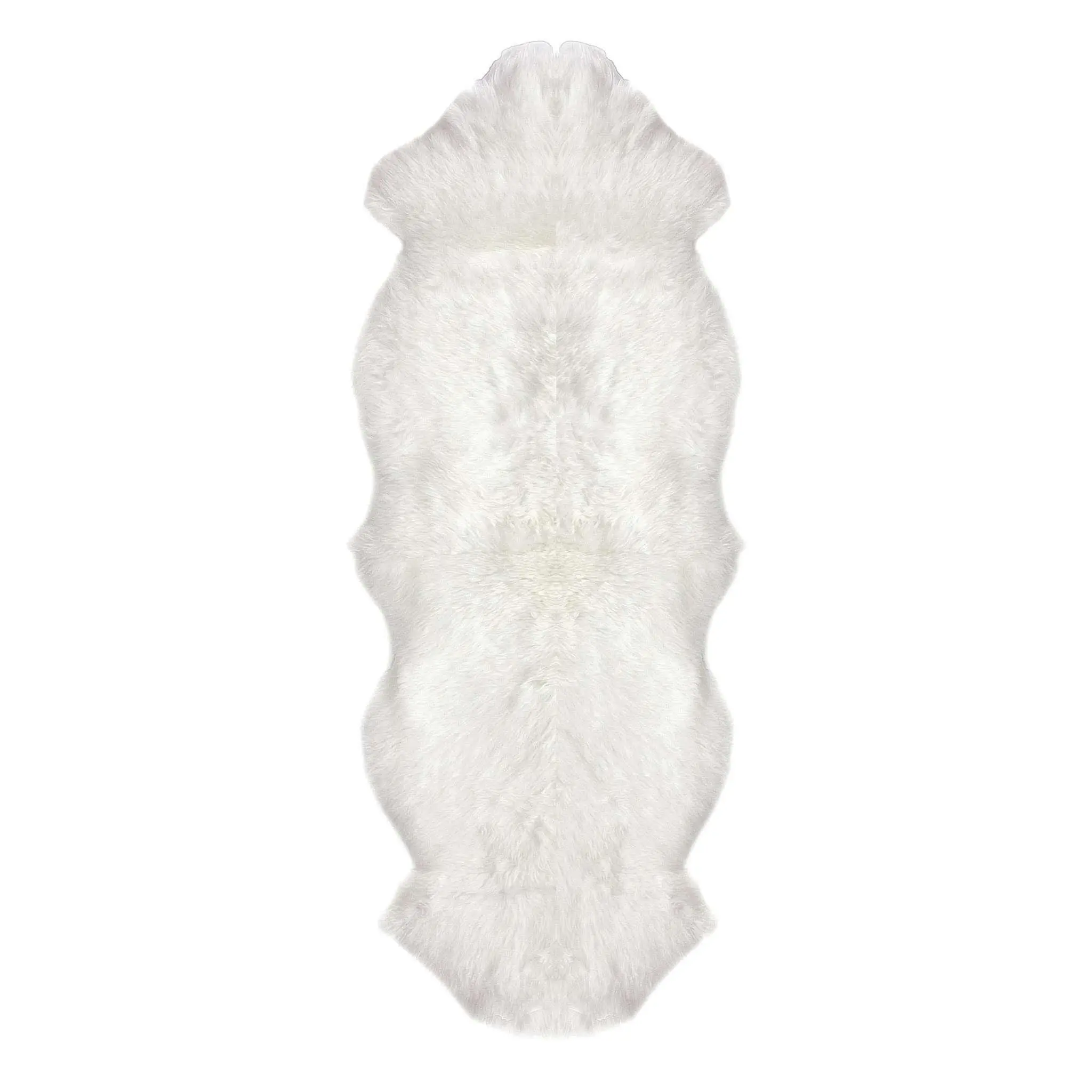 Hand Woven Due Sheepskin Decorative Area Rug, Soft Shaggy Furry Floor Rug, Soft Area Rug
