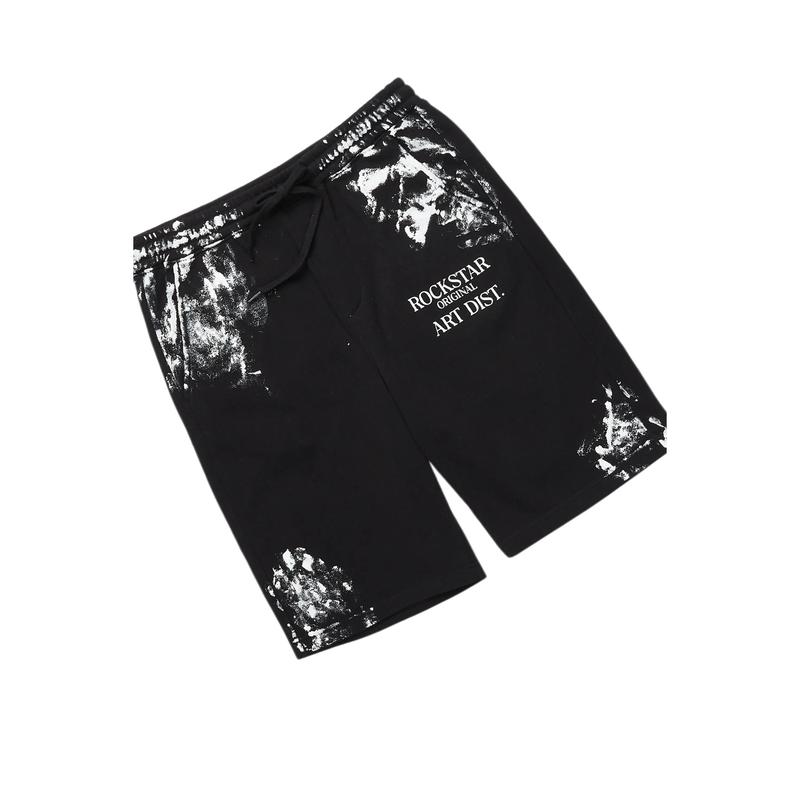 Filip Black Graphic T-Shirt Short Set