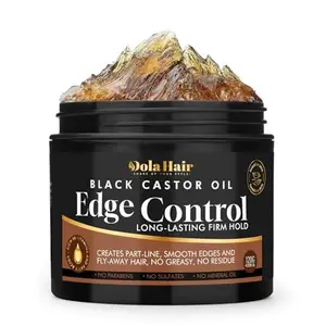 Edge Control Gel for Women Strong Hold Hair Braiding Gel Firm Hold, Hair Styling Wax Natural Edge Lock & Fixer for Women & Men Non-Greasy No Flaking (Edge Control Gel 4.2 Oz)