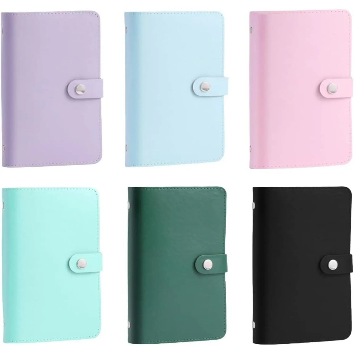 Currency Album 50Pocket Clear Currency Sleeves Paper Money Storage Book Leather Holder 7x5Inch for Saving libretade excellent gift