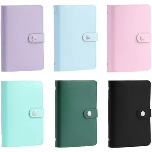 Currency Album 50Pocket Clear Currency Sleeves Paper Money Storage Book Leather Holder 7x5Inch for Saving