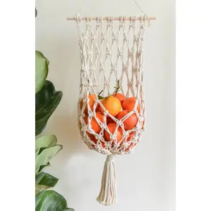 Macrame Basket Wall Hanging