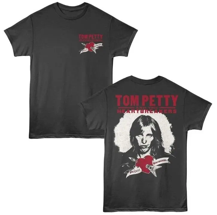 Tom Petty T Shirt Heartbreakers WORLD TOUR Rock Music