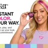 Splat Temporary Hair Chalk Powder - Easy Glide-On Wash-Out Pigment Hair Powder for Haircare, 10 Vibrant Shades, 0.12 oz