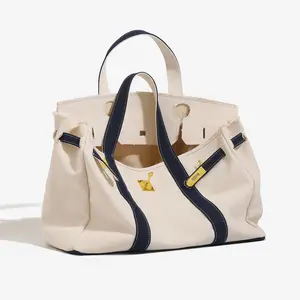 Aesthetic Canvas Tote Bag - Fits Laptop, Ideal for Everyday Use