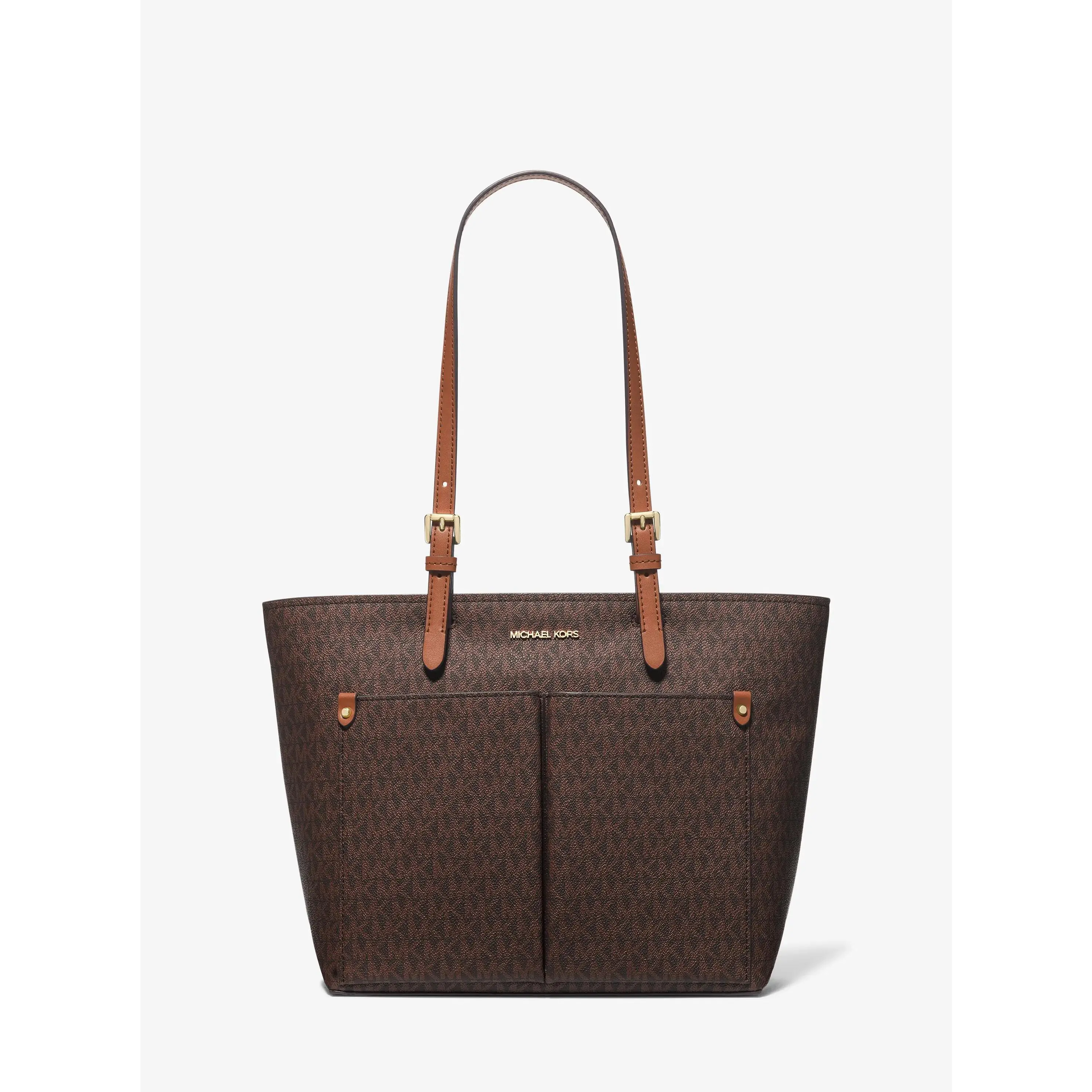 Jet Set Medium Logo Pocket Tote Bag