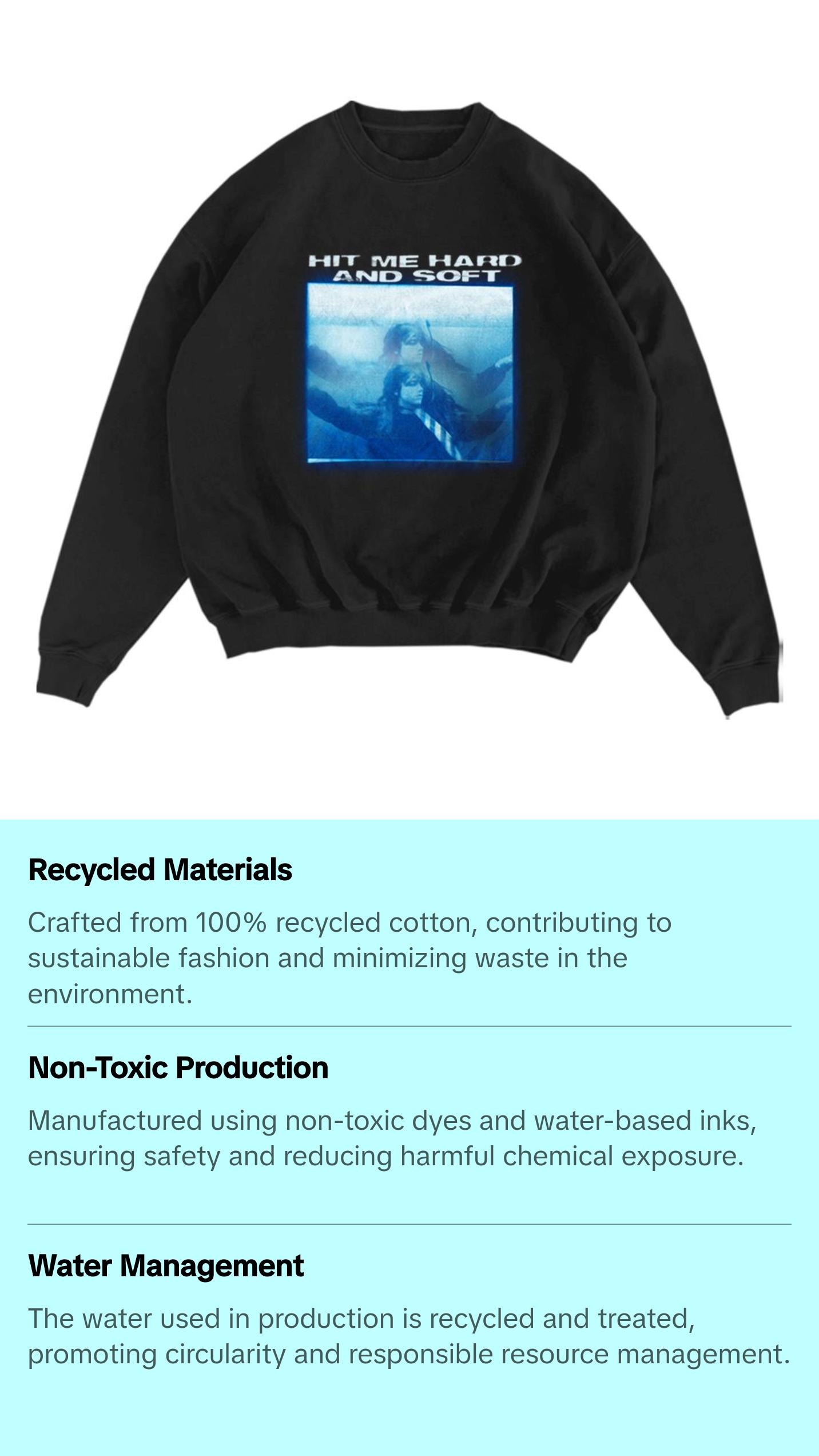 Underwater Black Crewneck Sweatshirt