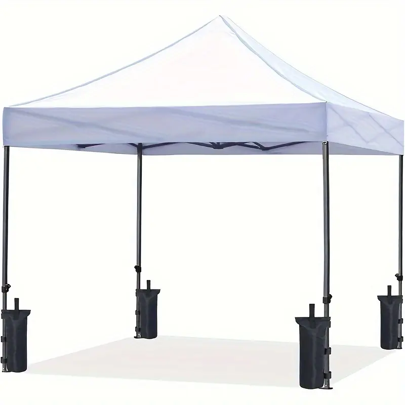 4counts Heavy-Duty Pop-Up Canopy Weight Bags - Ultra-Sturdy and Reliable Tent Anchors for Maximum Stability, Quick and Easy Filling, and Lightweight Portable Design - Perfect for Outdoor Events, Parties, and Gatherings