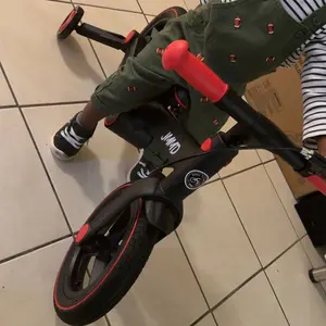 【ChristmasGifts】JMMD Multi-Functional 6-in-1 Toddler Bike for 18-60M Baby Balance Bike with Training Wheels, Pedals & Push Handle | Ride-On Toy with Brakes & Kickstand | First Birthday Gift for Baby Boys & Girls