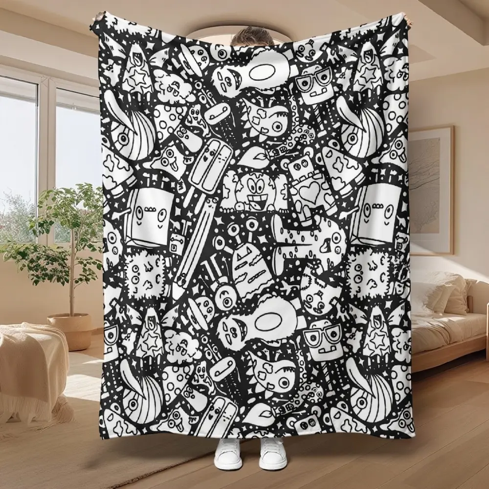 Colorable Blanket Shawl - Soft Comfy Flannel Throw Blanket, Suitable for Adults, Ideal for Creative Home Decoration and Gifting, Warm, Comfortable, Perfect for Anniversary or Birthday Occasions, Soft Comfy Blanket