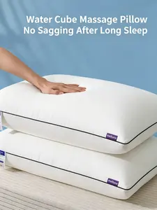 Thin Hotel Down Alternative Bed Pillow, Soft Sleeping Pillow for Stomach & Back Sleepers, Lightweight All-Season Comfort, King Size Set of 1 【Mother's Day Gifts】