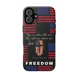 Freedom Charlie Patriotic Themed Phone Case Premium Matte Texture, Protection, Shockproof, Anti-Drop, Anti-Fingerprint For IPhone 17, 16, 15, 14, 13, 12, Pro Max, Pro Plus, and Samsung S25, 24, 23, 22 Protection Safety