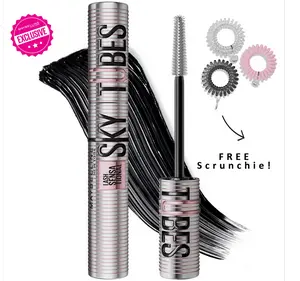 [NEW & EXCLUSIVE] Sky Tubes Tubing Mascara, 24H Extension-Like Length & Volume, Smudge-Proof, Maybelline New York
