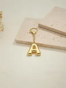 Initials Keychain, Fashionable Personalized Alphabet Keychain for Women & Men, Trendy All-match & Exquisite Keychain for Birthday Gift