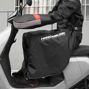 Motorcycle Windbreaker Winter Thermal Fleece Riding Apron Outdoor Electric Bike Waterproof And Cold-weather Protection Chest And Leg Protector