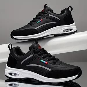 Men's Fashion Running Shoes - Casual Sports, Breathable Fabric Lining, Non-Slip Rubber Sole, Suitable for All Seasons