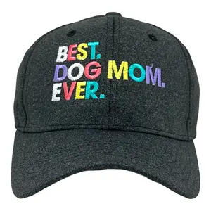 Best Dog Mom Ever Hat Funny Mothers Day Pet Puppy Animal Lover Cap Funny Hats Mother's Day  Funny Dog  Novelty Caps for Men Black - Standard
