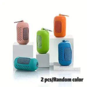 4-Piece Set (2 Storage Covers + 2 Towels), Silicone Storage Cover & Cooling Towel, Microfiber Ice Towel, Soft Breathable Gym Towel, Travel Towels