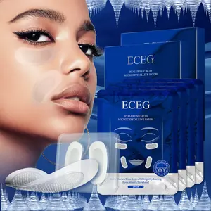 ECEG microcrystal Crease patch, rich in hyaluronic acid ingredients, hydrates, moisturizes, and leaves skin looking more hydrated and tender all night long. Skin care products for men and women, perfect for home days and holiday gifts 2 boxes