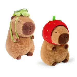 Cute Capybara Plush Toy, 1 Count Soft Capybara Stuffed Animal Plushie, Hugging Gifts for Kids, Birthday and Special Occasions