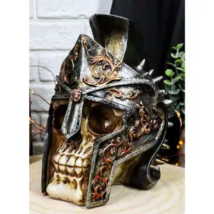 Roman General Maximus The Gladiator Helmet Centurion Warrior Skull Figurine