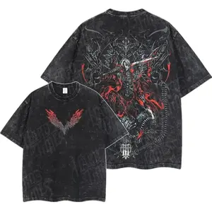 Dante Devil Hunter Devil May Cry Retro Vintage T-shirt Fashion Cotton Full Colors Full Sizes for Men Women Menswear Top Tshirt Streetwear Crewneck Tropical Casual Bestie Wetsuit Shortsleeve