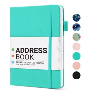 Address Book with Alphabetical Tabs, Hardcover Address Book Large Print for Record Contacts, Small Address Book to Store All Your Important Informations in One Place
