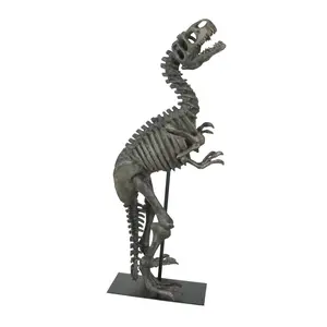 Resin Tyrannosaurus Rex Fossil Bones Home Decor Dinosaur Skeleton Sculpture Art 21.75 Inches High