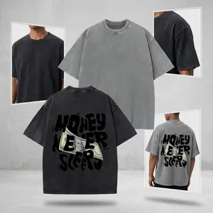 Vintage Washed Oversized “Money Never Sleeps” Graphic Tee | Dollar Graffiti Streetwear T-Shirt | Hip Hop Aesthetic Unisex Summer Top